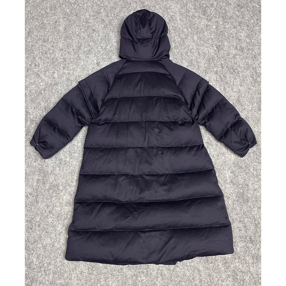 Bogner LEANA-D Coat Womens Medium Navy Blue Loro Piana Cashmere Down Oversized - Picture 9 of 16